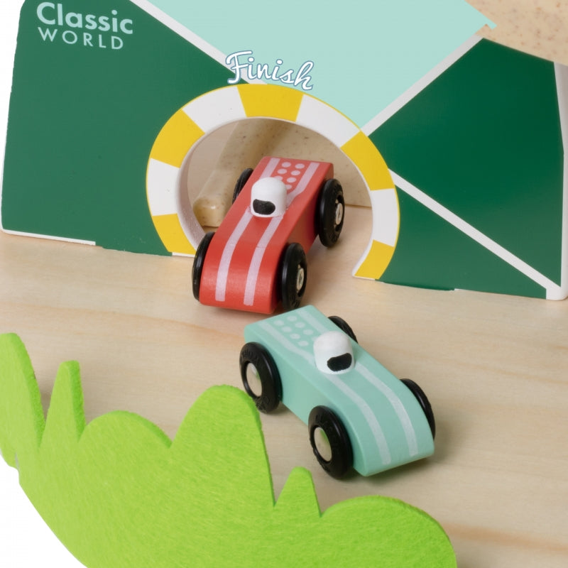CLASSIC WORLD Houten Racebaan met thema berglandschap