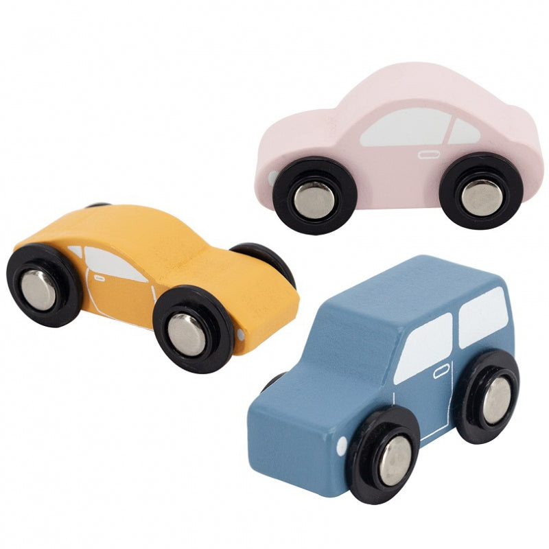 VIGA PolarB Houten Oplegger met Auto's - Montessori speelgoed