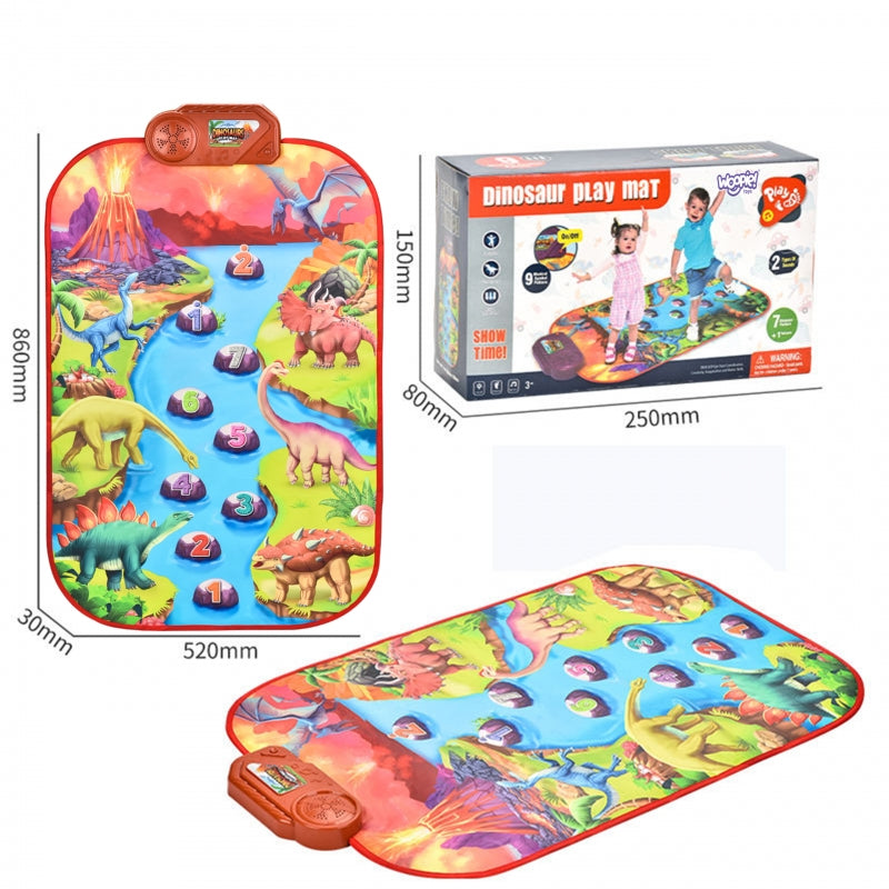 WOOPIE Grote speelgoed Muziekmat Piano XL, Interactieve Dinosaurussen