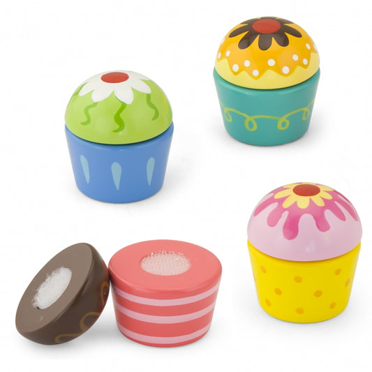 Viga Houten Cupcakes - 4 stuks