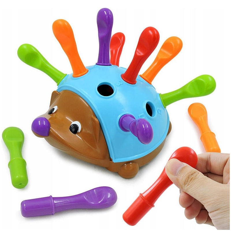 WOOPIE 4-in-1 Handvaardigheidsspel Egel – Leren van Getallen en Kleuren - Montessori Speelgoed