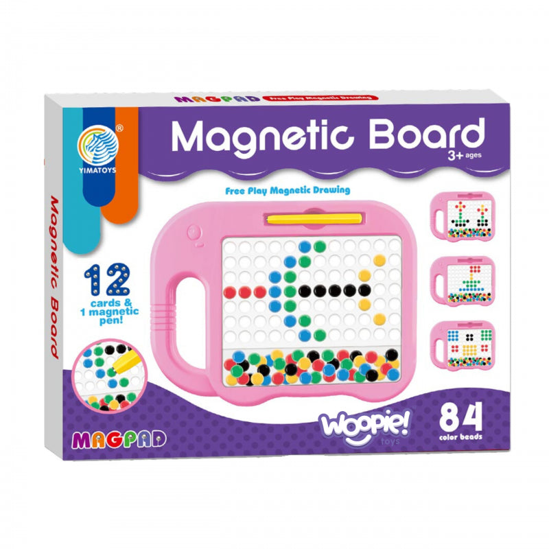 WOOPIE Magnetisch Bord voor Kinderen - MagPad - Montessori speelgoed - Olifant - Roze