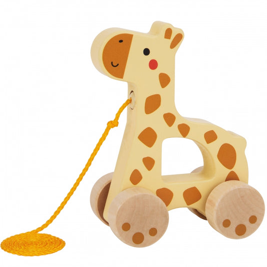 TOOKY TOY Houten Trekgiraf