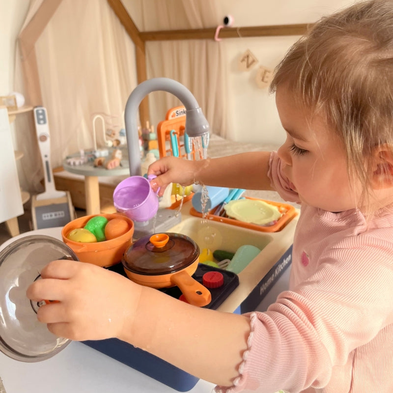 WOOPIE  2-in-1 Speelgoed kinderkookset met gootsteen
