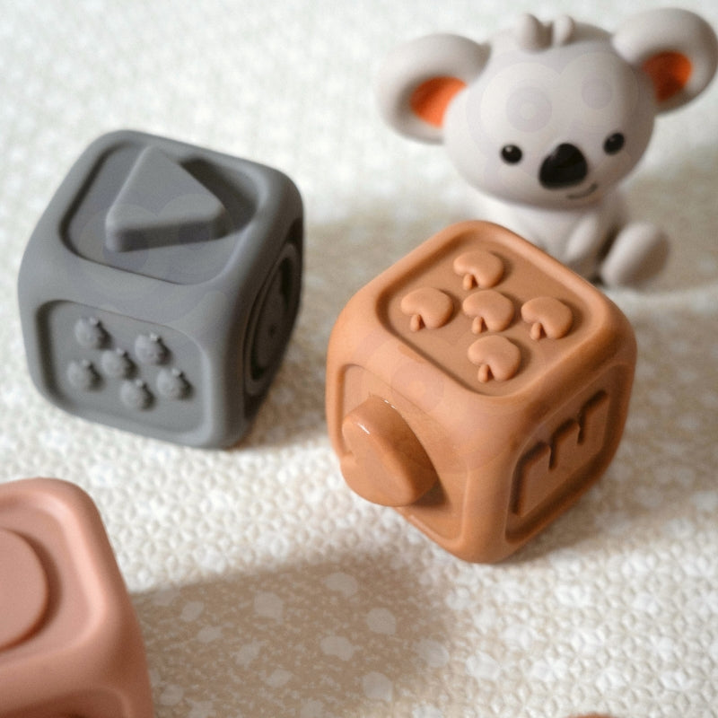 WOOPIE Educatief Setje Pyramide Sensorische Blokken Bijtspeeltje voor Baby's