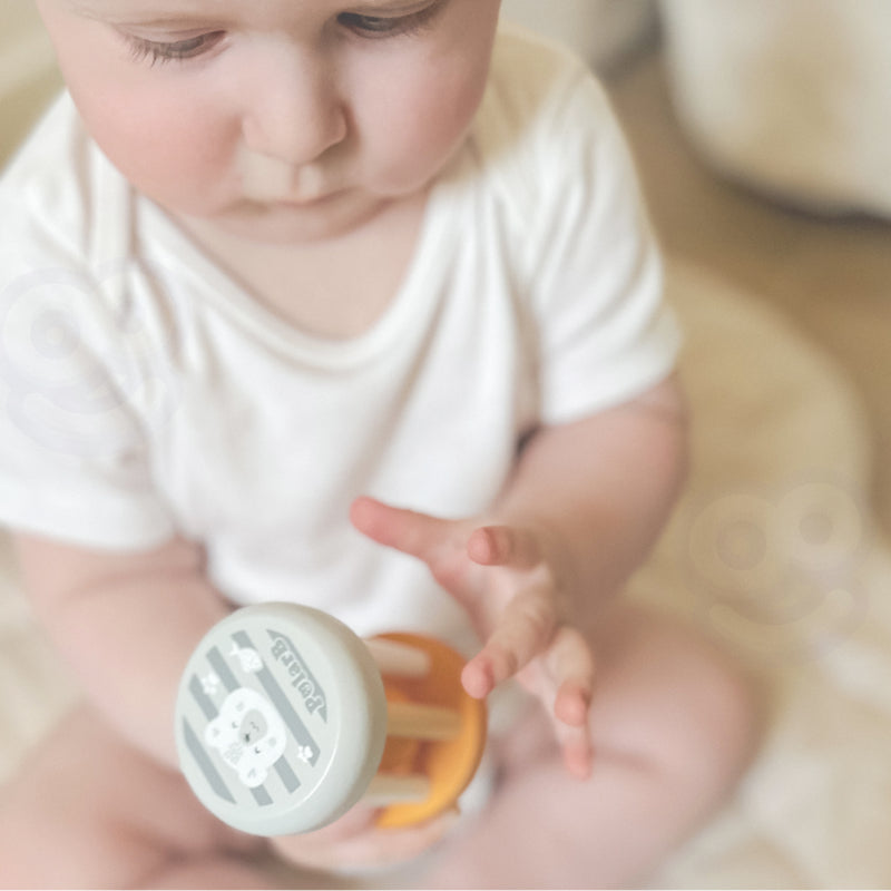 VIGA PolarB Houten Rammelaar met Diertje voor Baby's