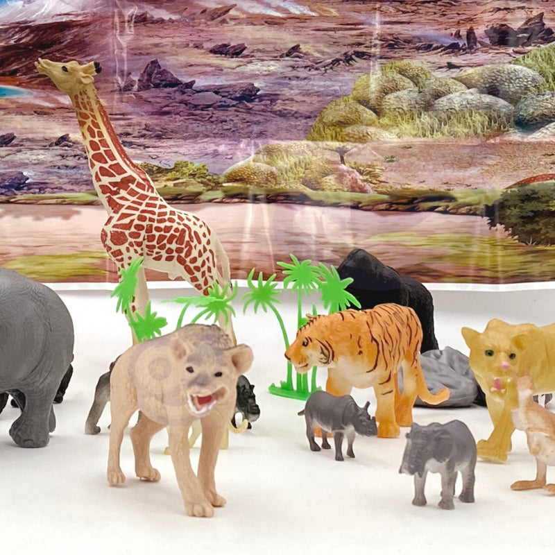 WOOPIE speelgoed Safari Dierenfiguren 34 stuks