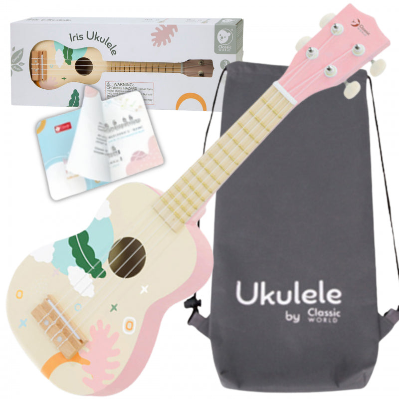 CLASSIC WORLD Houten Gitaar voor Kinderen - Roze