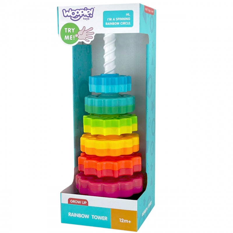 WOOPIE BABY Educatieve Piramide Draaiende Toren - Baby speelgoed