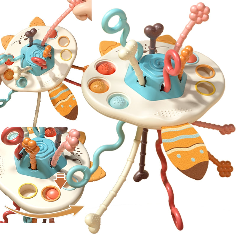 WOOPIE Bijtring, Rammelaar & Multifunctionele Vos voor Baby's