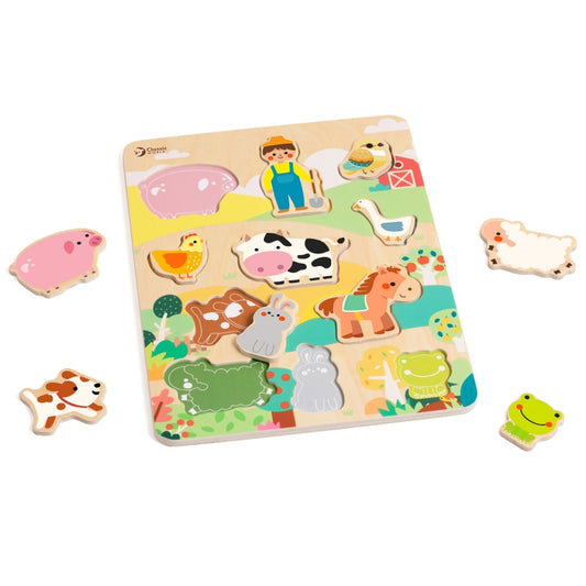 CLASSIC WORLD Houten Puzzel Dierenboerderij