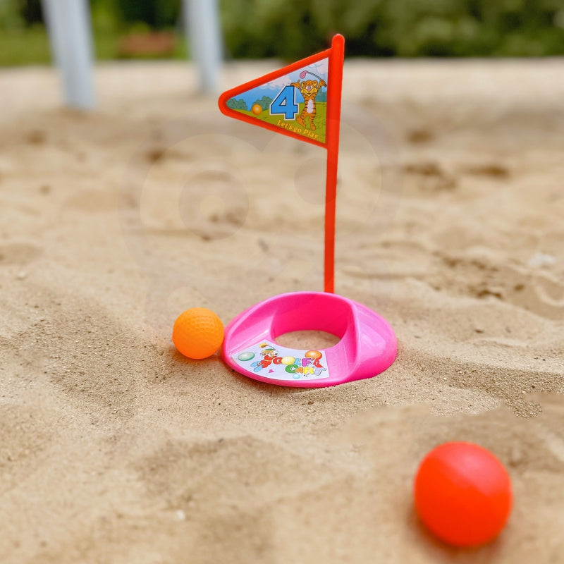 WOOPIE Speelgoed Golfset voor kinderen met Accessoirestandaard op Wieltjes