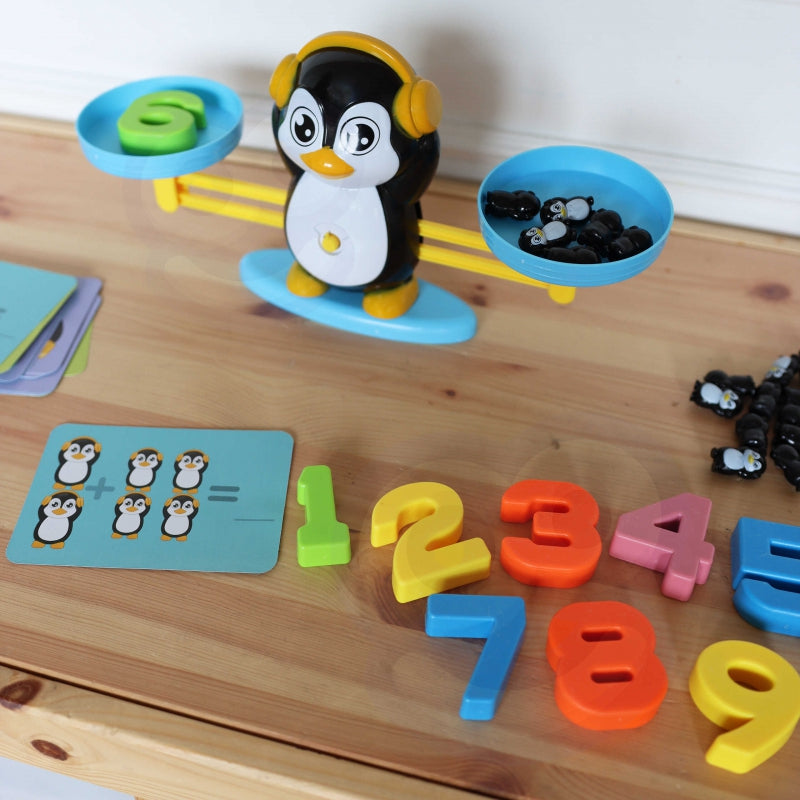 WOOPIE Speelgoed Weegschaal Pinguïn - Balanceer Schaal - Leer Rekenen