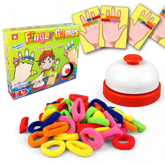 WOOPIE Vinger spel met Kleurrijke Elastiekjes - Behendigheidsspel