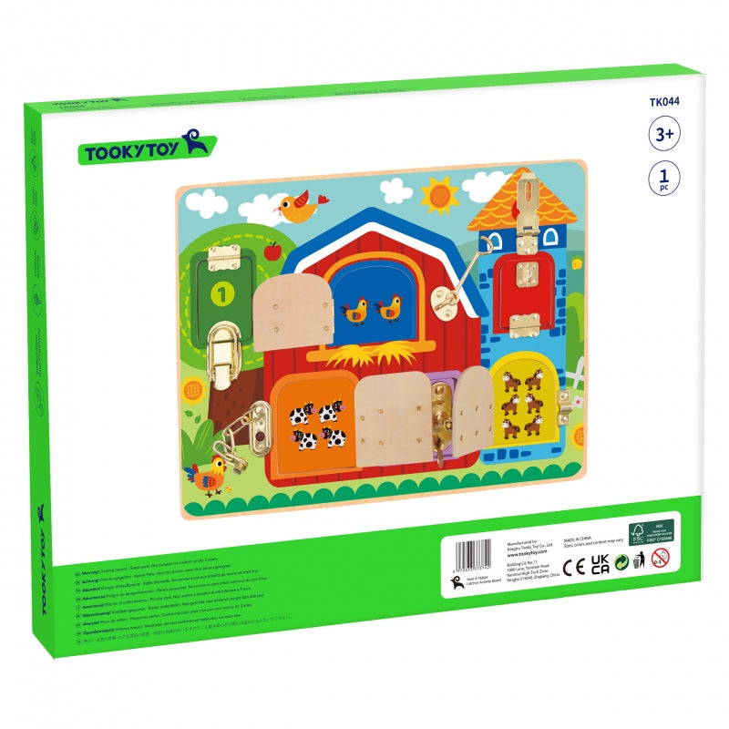 TOOKY TOY Houten Speelbordkastelen Foto's Boerderij