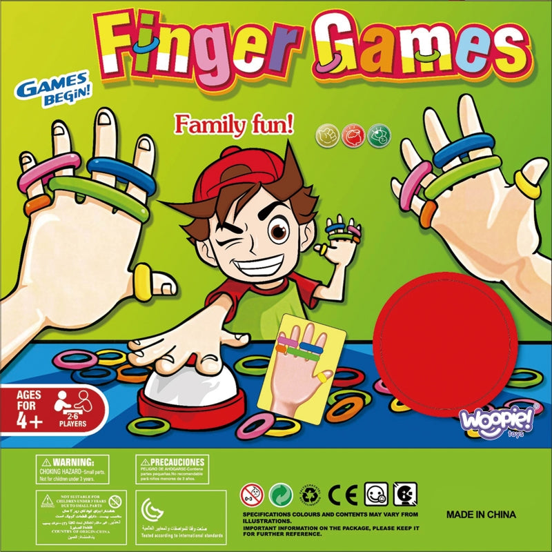 WOOPIE Vinger spel met Kleurrijke Elastiekjes - Behendigheidsspel