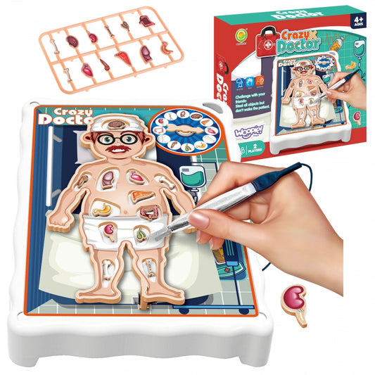 WOOPIE Dokter Bibber bordspel - Speel dokter - Operatiespel