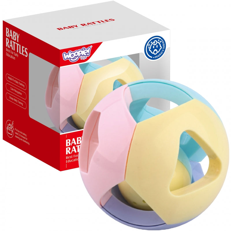 WOOPIE Pastel Rammelaar Bal voor Kruipen Baby - Baby speelbal, Rammelaar