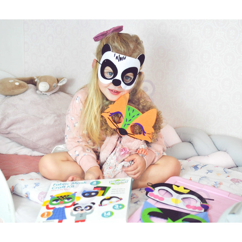 WOOPIE ART&FUN Creatieve DIY Set maskers - Maak je eigen maskers - 4 stuks