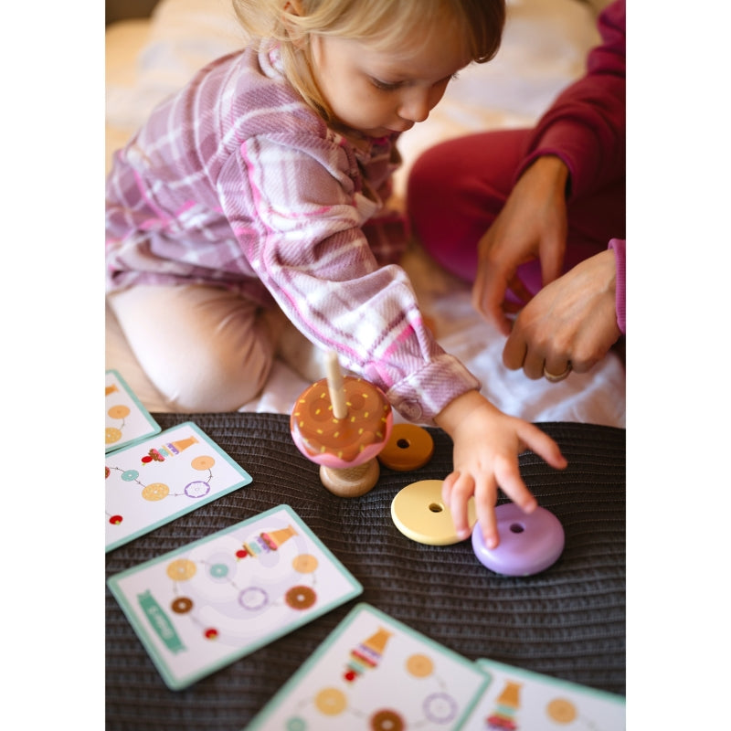 WOOPIE GREEN Houten ijsje Puzzel 12 stuks - Montessori speelgoed