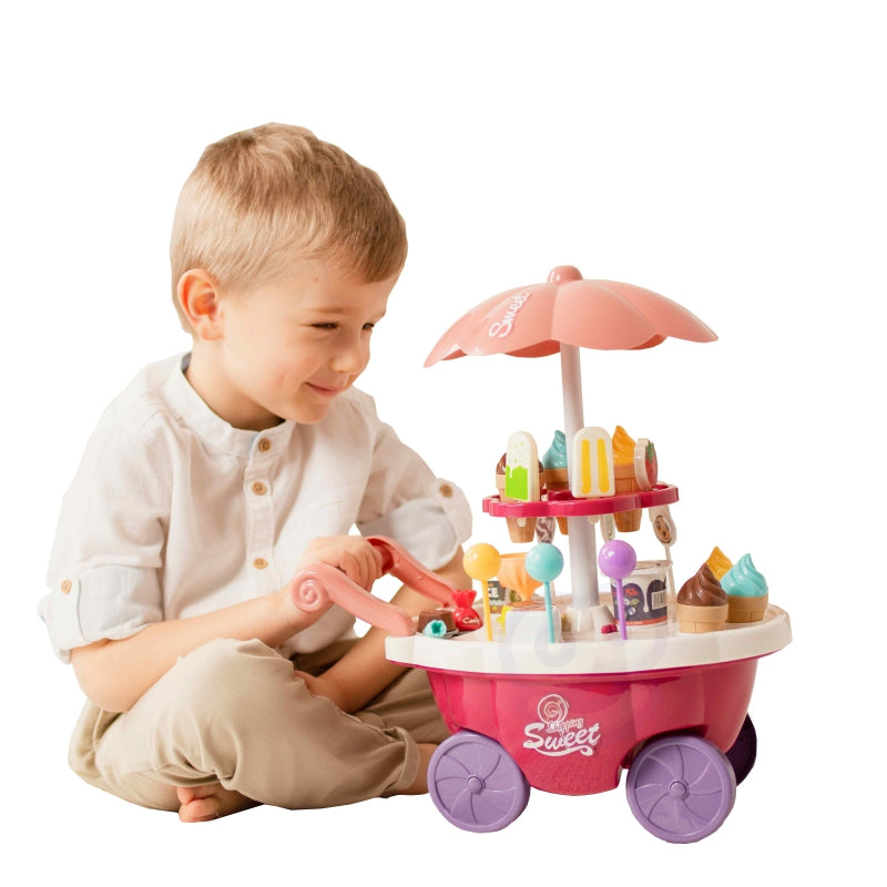 WOOPIE Speelgoed Winkel Food Truck Snoepkraam inclusief 36 accessoires