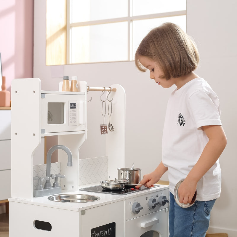 VIGA Houten Speelgoedkeuken + Accessoires en Geluid