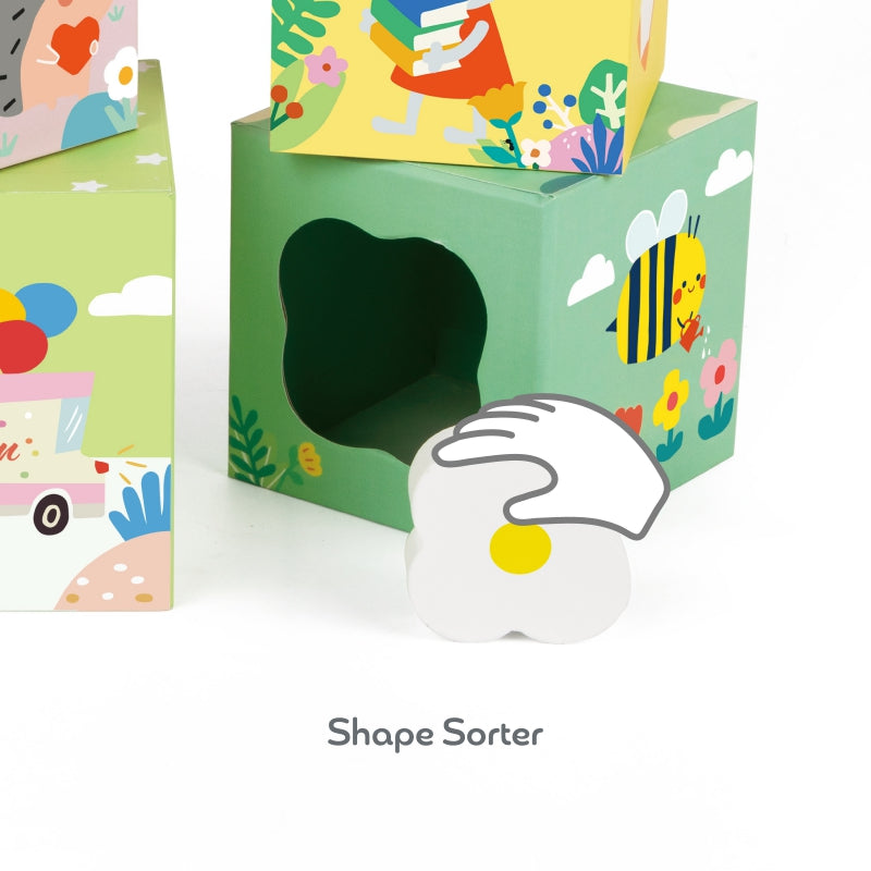 CLASSIC WORLD Bos-thema Kubusset , Puzzel Dieren, 10 stuks, voor Peuters en Baby's