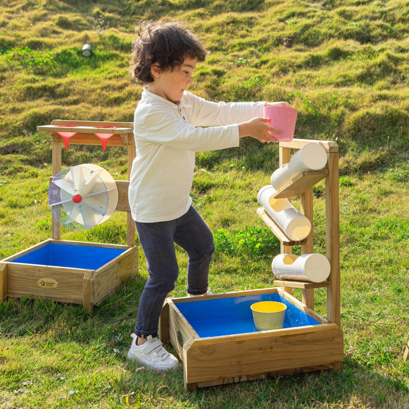 CLASSIC WORLD EDU Houten Speeltuin Water Speelgoed - Gootjes