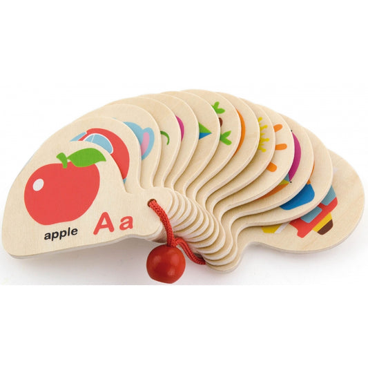 VIGA Montessori Houten Boekje voor Alfabet- en Engelsleren
