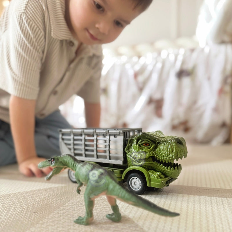WOOPIE Groen RC Afstandsbediening auto Dino, inclusief dinosaurus Figuur