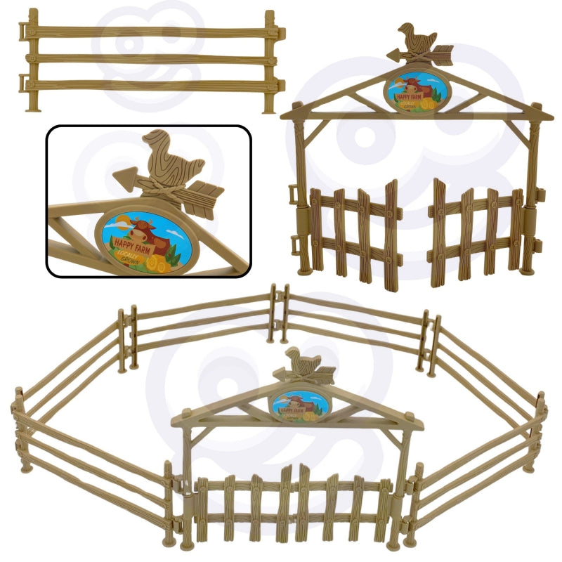 WOOPIE Speelgoed Mini Boerderij Set met Tractor, Dieren, Boerderij, Boer & Gereedschap