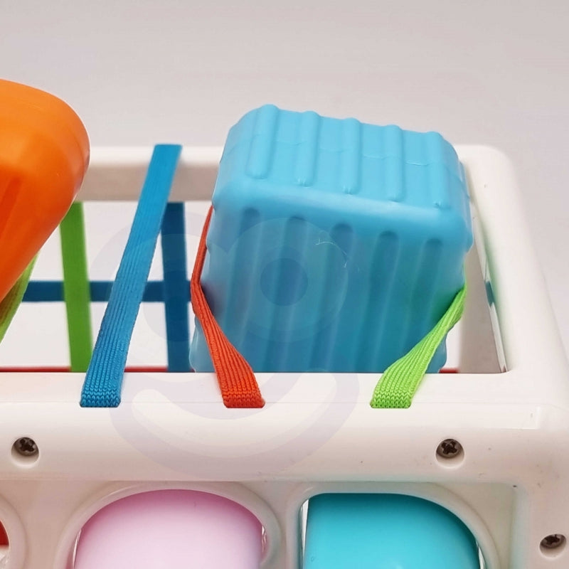 WOOPIE Motoriek speelgoed Sorteerdoos voor Baby's – Gekleurde Vormen Alfabet – 15 stuks