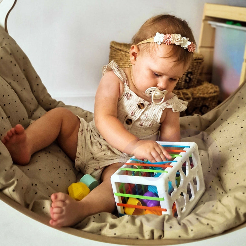 WOOPIE Motoriek speelgoed Sorteerdoos voor Baby's – Gekleurde Vormen Alfabet – 15 stuks
