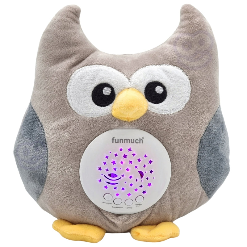 WOOPIE Knuffel en Slaapprojector Uiltje voor Baby's – 10 Wiegeliedjes