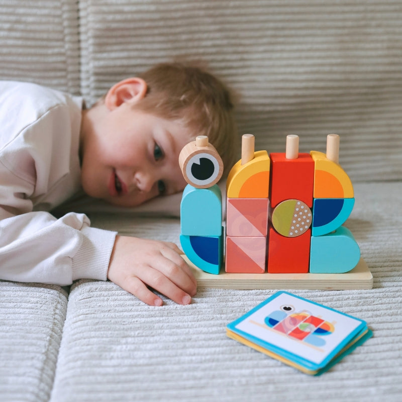 TOOKY TOY Creatieve houten 3D-ruimteblokken krab