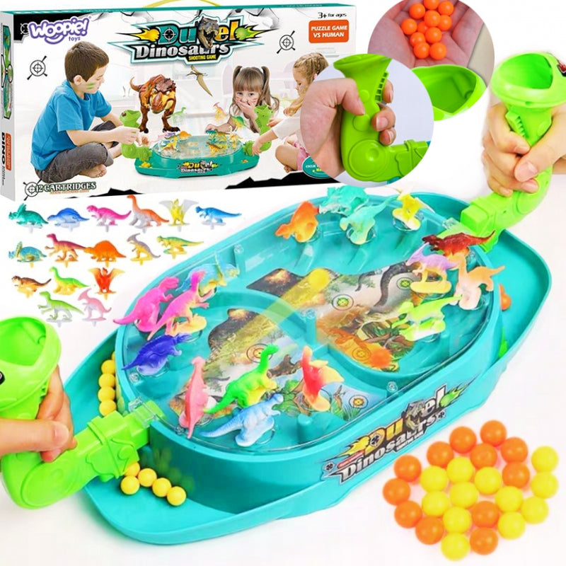 WOOPIE Dinosaurus Gevecht bordspel -  Behendigheidsspel - Schietspel