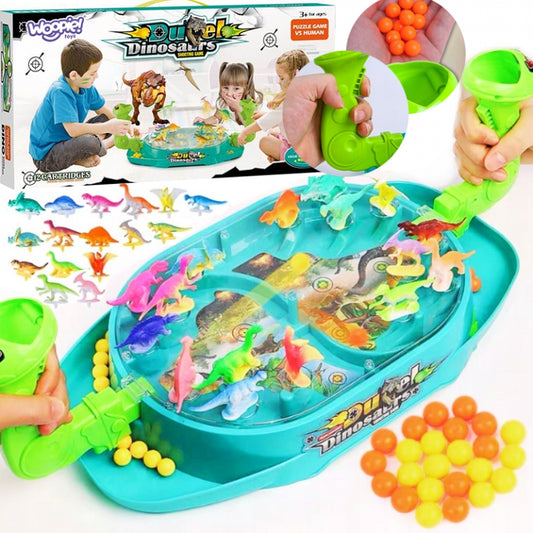 WOOPIE Dinosaurus Gevecht bordspel -  Behendigheidsspel - Schietspel