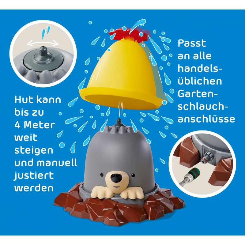 Big AquaPlay waterspeelgoed sprinkler, waterraket in de vorm van een mol