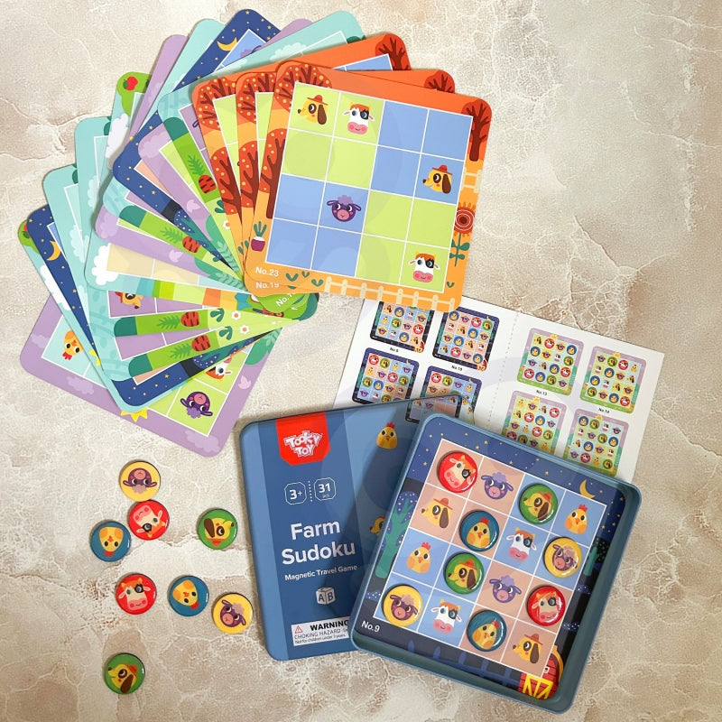 TOOKY TOY Boerderij Sudoku-spel voor kinderen