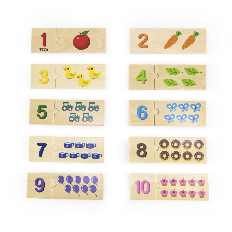 VIGA Houten Memorie Puzzelset