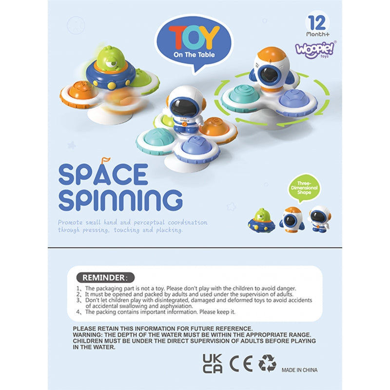 WOOPIE Kosmische Fidget Spinner Pop-it – set van 3 - Voor baby’s!