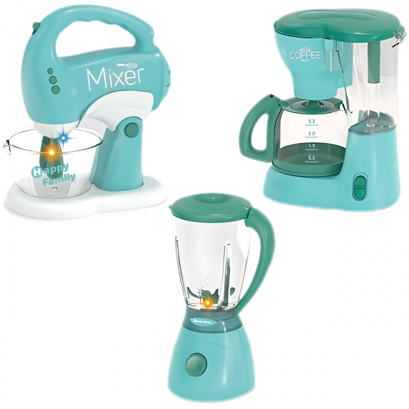 WOOPIE 3-in-1 Huishoudset voor Kinderen: Mixer, Blender en Keukenmachine