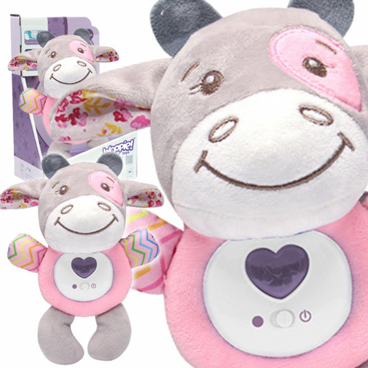 WOOPIE Interactieve Knuffel voor Baby’s met  Licht en Geluid - Stier, Bijtring, Slaapliedje