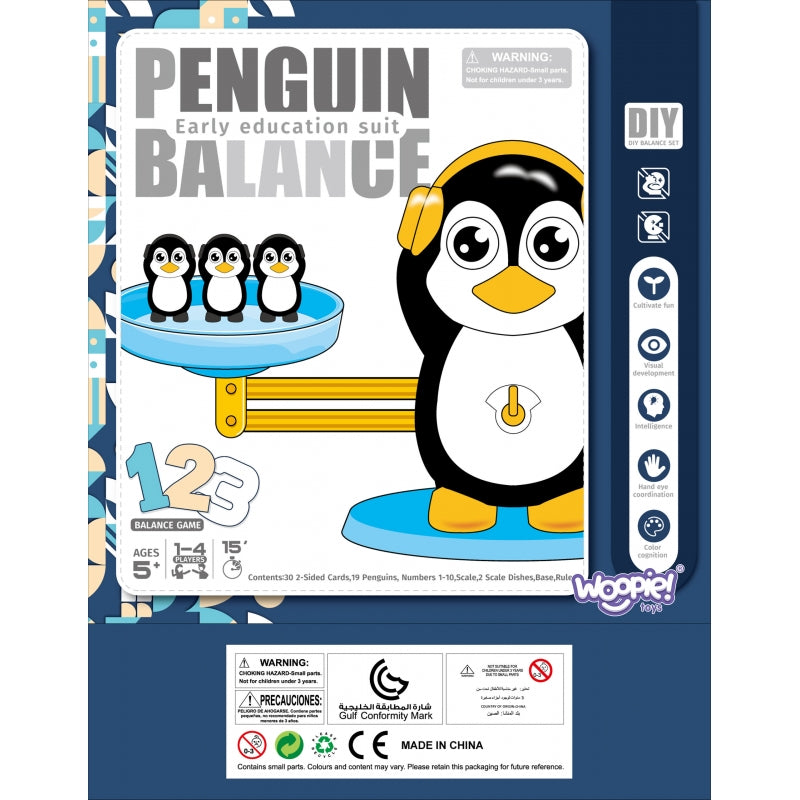 WOOPIE Speelgoed Weegschaal Pinguïn - Balanceer Schaal - Leer Rekenen