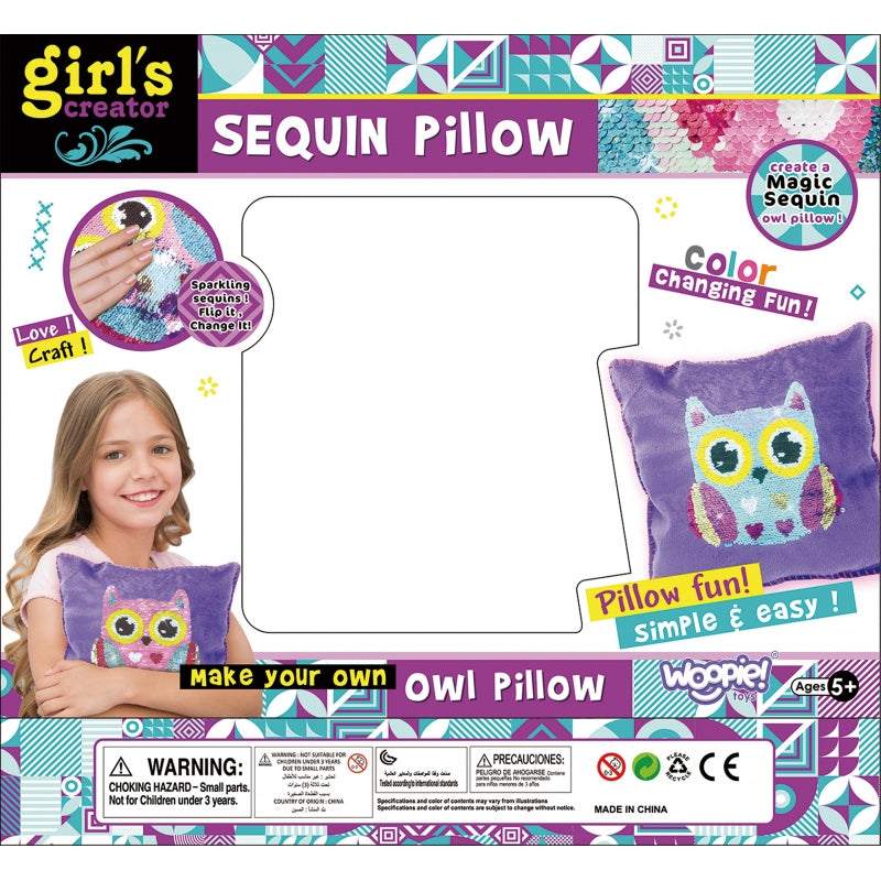 WOOPIE ART&FUN Kussen versieren Uiltje