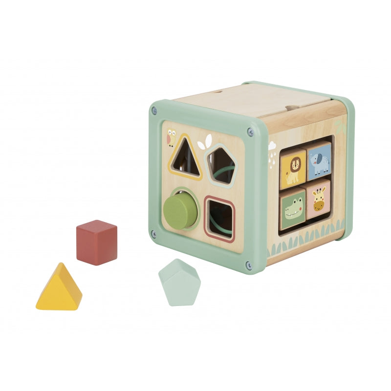 WOOPIE Houten Activiteitenkubus + Multifunctionele Educatieve Sorteerder