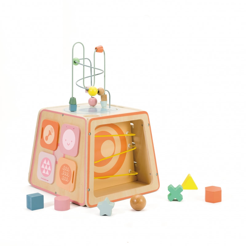 CLASSIC WORLD Houten 6-in-1 educatieve speel kubus