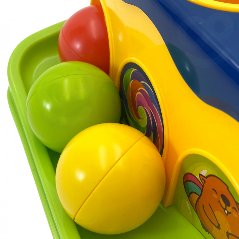 WOOPIE BABY Kleurrijke Doorsteek Hamerbank met Hamertje - Montessori Speelgoed