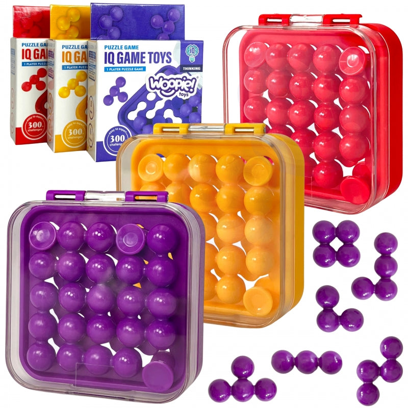 WOOPIE IQ Puzzel spel - Reiseditie - 2D en 3D - 300 unieke uitdagingen