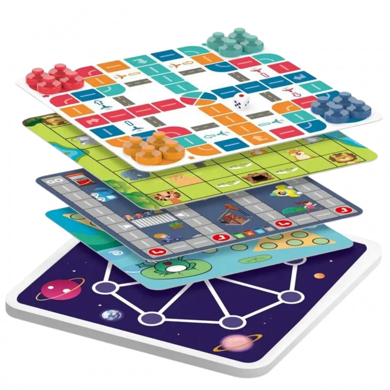 WOOPIE 10-in-1  Bordspellen Set - Spellenpakket